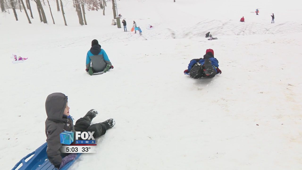 Snowday fun at Faurot Park
